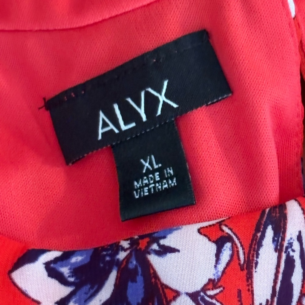NWT Alyx Sleeveless Floral Red Purple Top Women’s Size XL - Picture 8 of 8
